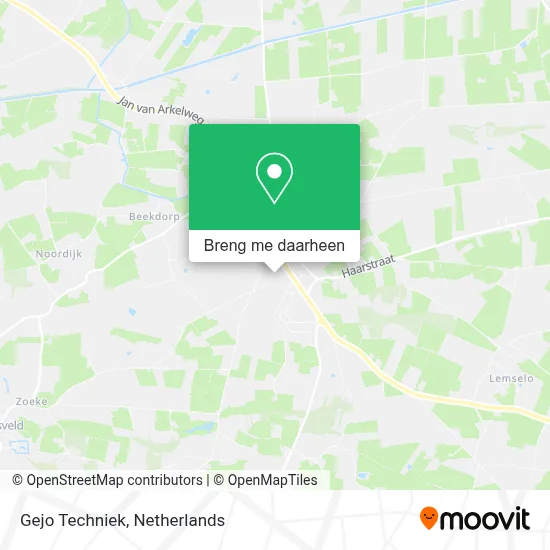 Gejo Techniek kaart