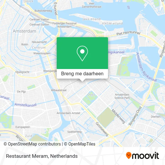 Restaurant Meram kaart