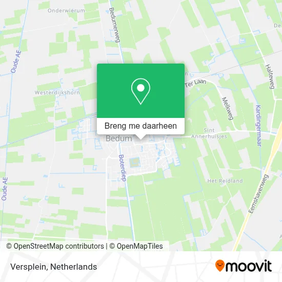 Versplein kaart