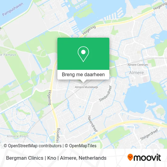 Bergman Clinics | Kno | Almere kaart