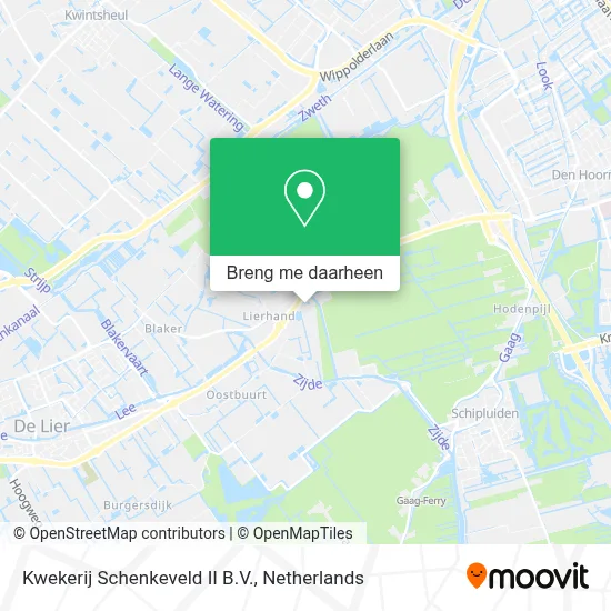 Kwekerij Schenkeveld II B.V. kaart