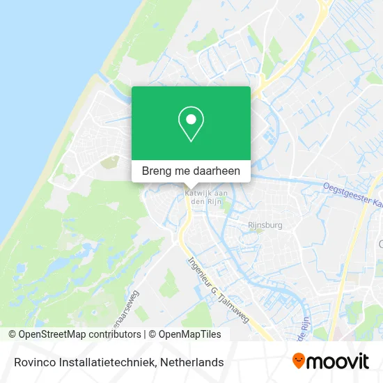 Rovinco Installatietechniek kaart