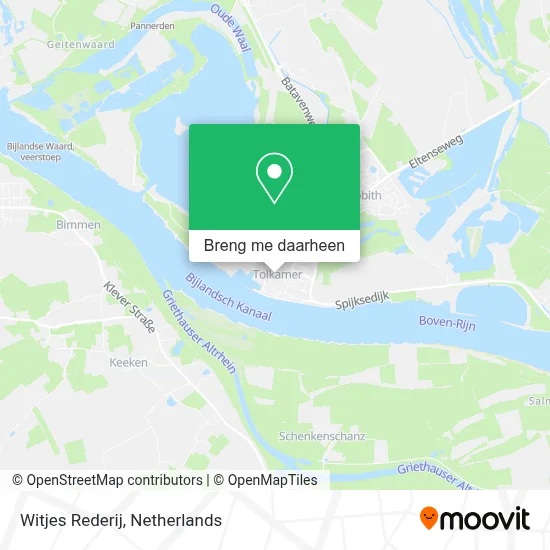 Witjes Rederij kaart