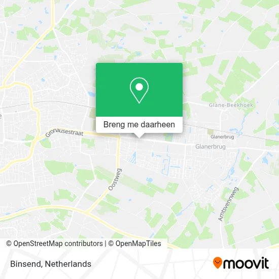 Binsend kaart