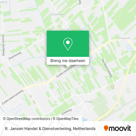 R. Jansen Handel & Dienstverlening kaart