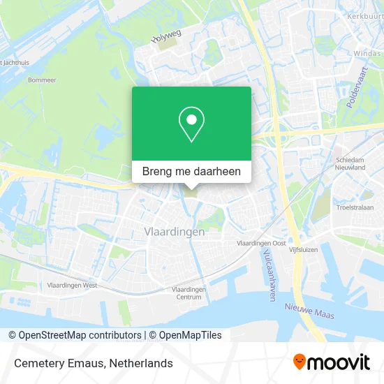 Cemetery Emaus kaart