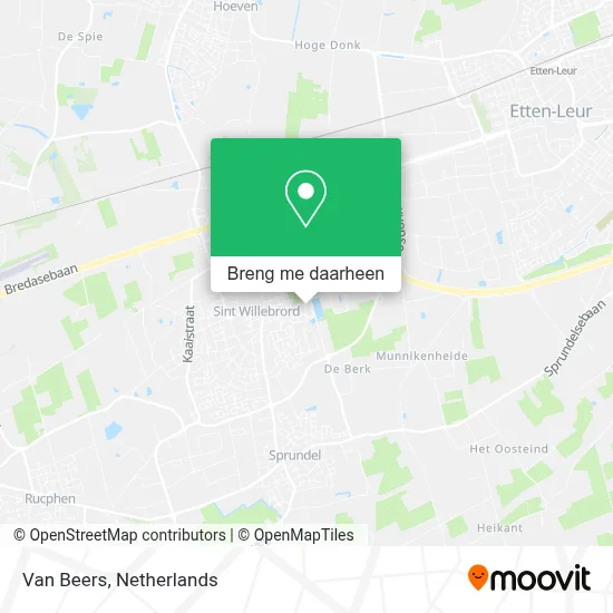 Van Beers kaart