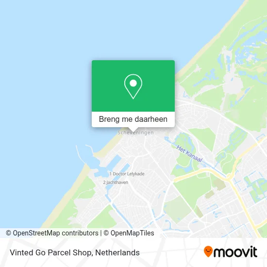 Vinted Go Parcel Shop kaart