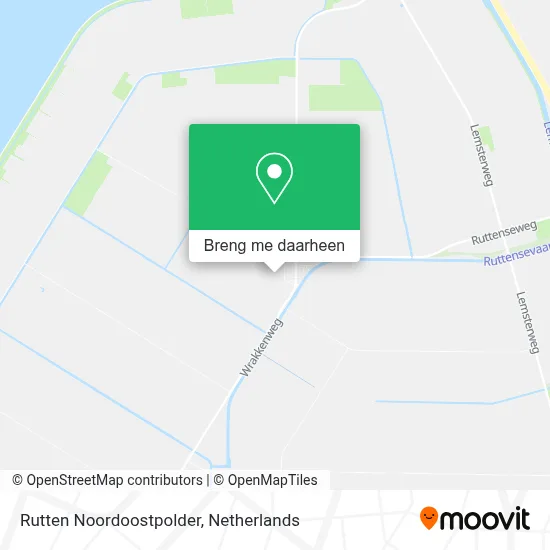 Rutten Noordoostpolder kaart