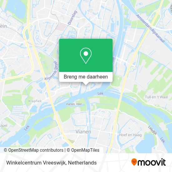 Winkelcentrum Vreeswijk kaart