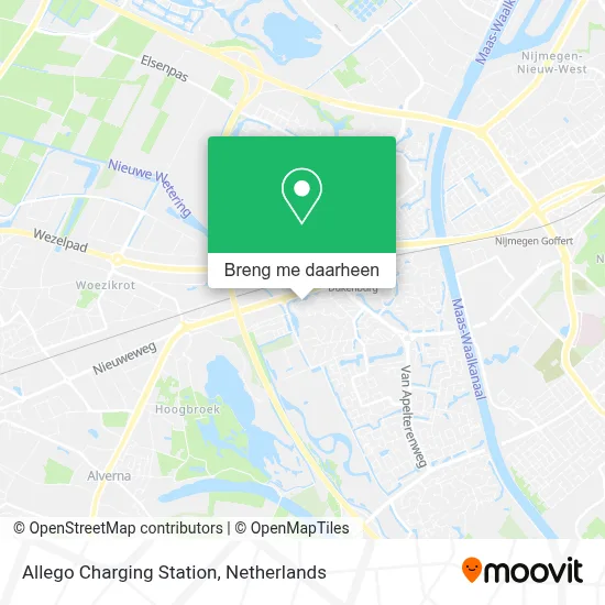Allego Charging Station kaart