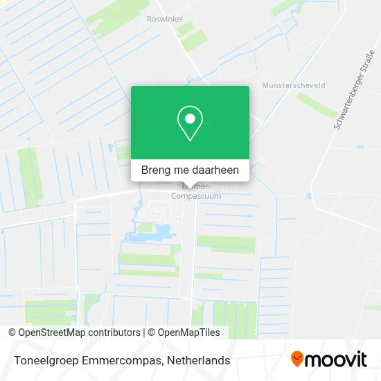 Toneelgroep Emmercompas kaart