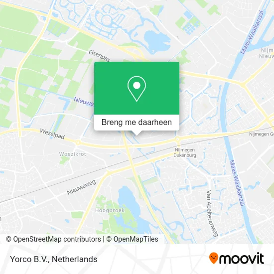 Yorco B.V. kaart