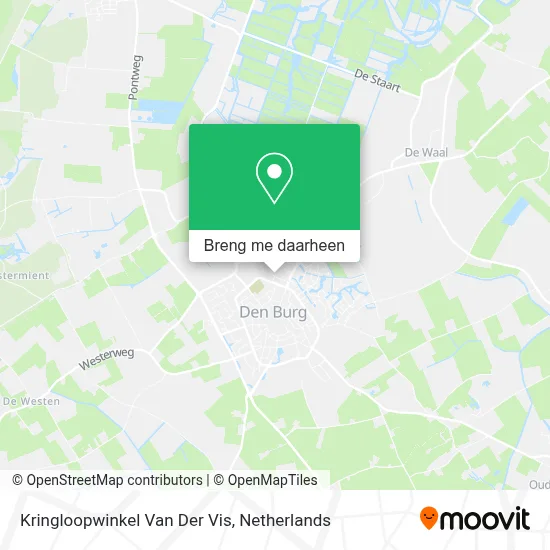 Kringloopwinkel Van Der Vis kaart