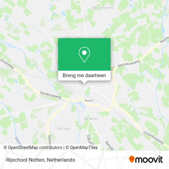 Rijschool Notten kaart