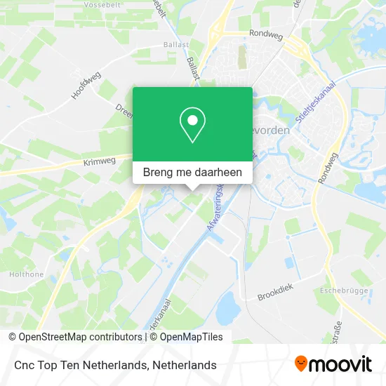 Cnc Top Ten Netherlands kaart