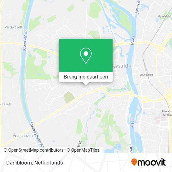 Danibloom kaart