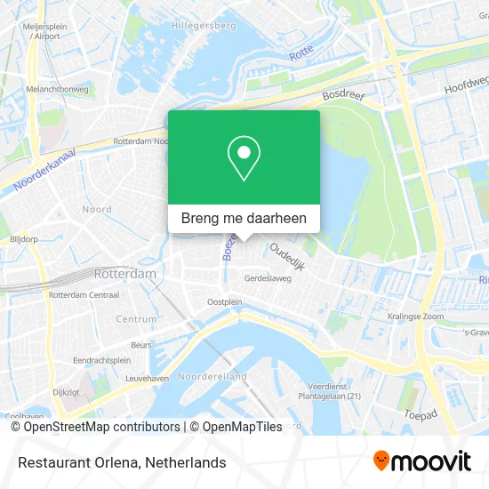 Restaurant Orlena kaart