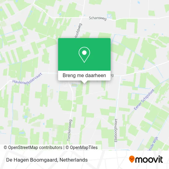 De Hagen Boomgaard kaart