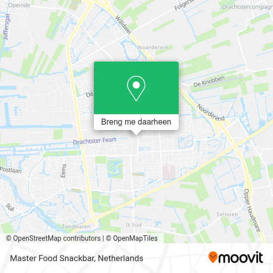 Master Food Snackbar kaart