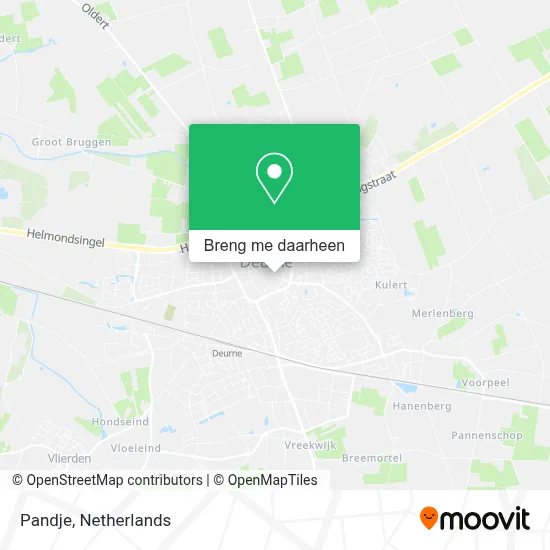 Pandje kaart