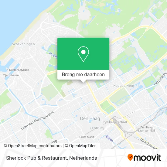Sherlock Pub & Restaurant kaart