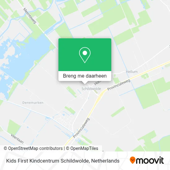 Kids First Kindcentrum Schildwolde kaart