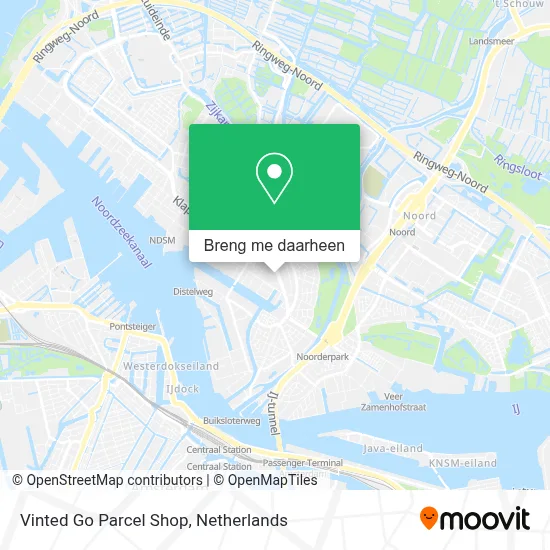 Vinted Go Parcel Shop kaart