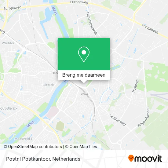 Postnl Postkantoor kaart