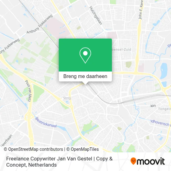 Freelance Copywriter Jan Van Gestel | Copy & Concept kaart