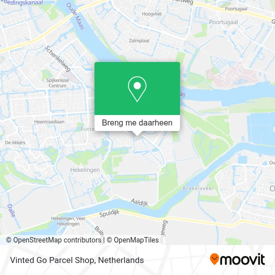 Vinted Go Parcel Shop kaart