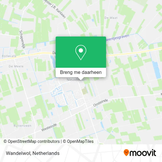 Wandelwol kaart