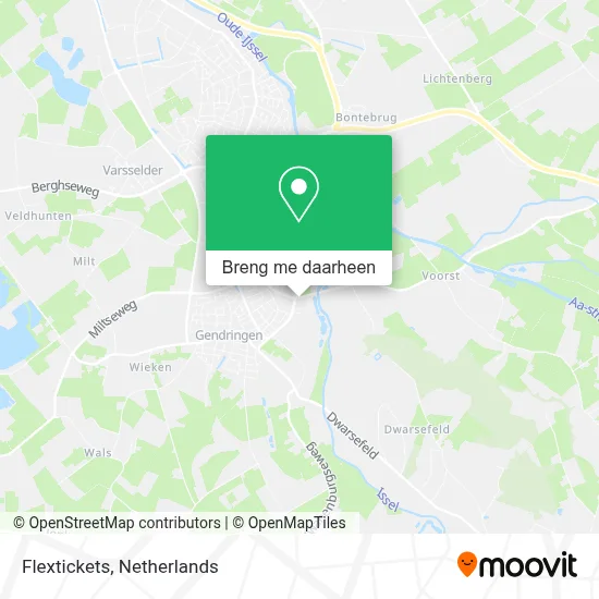 Flextickets kaart