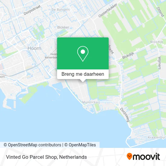 Vinted Go Parcel Shop kaart
