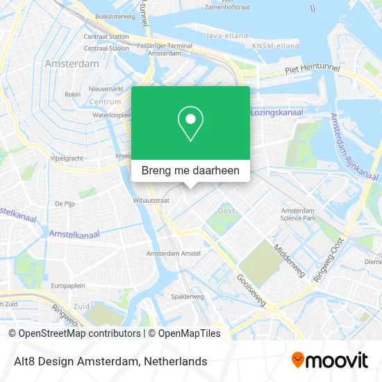 Alt8 Design Amsterdam kaart