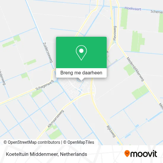 Koeteltuin Middenmeer kaart
