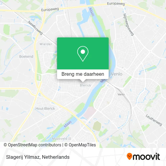 Slagerij Yilmaz kaart