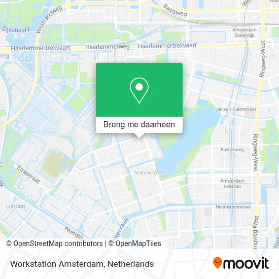 Workstation Amsterdam kaart