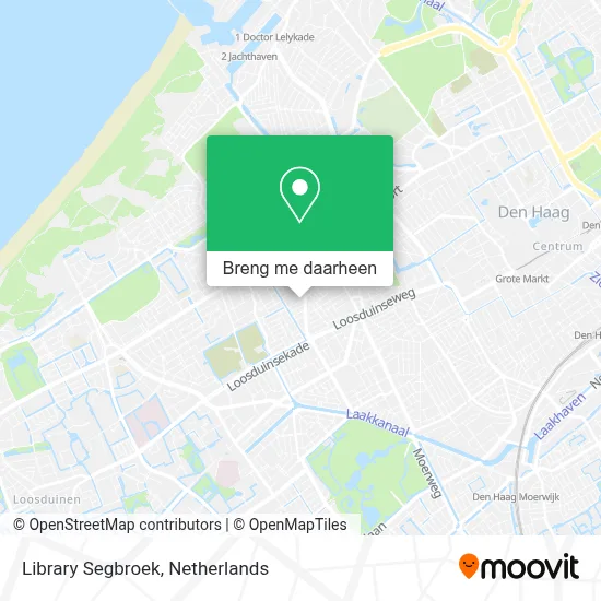 Library Segbroek kaart