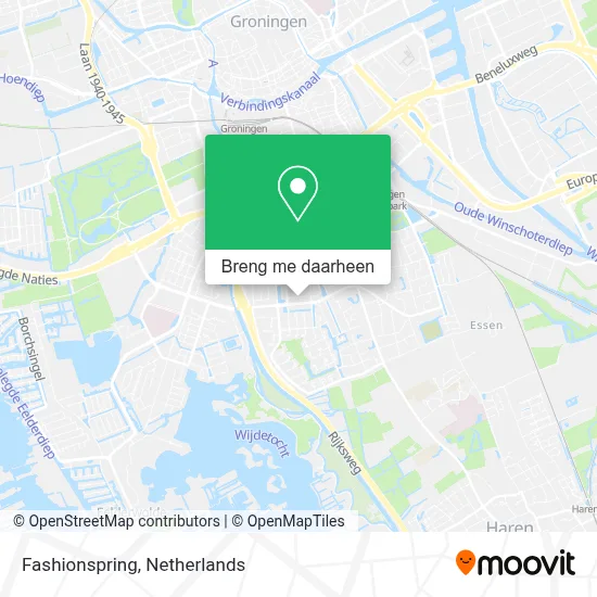 Fashionspring kaart