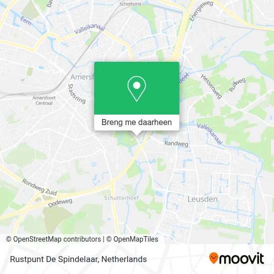 Rustpunt De Spindelaar kaart