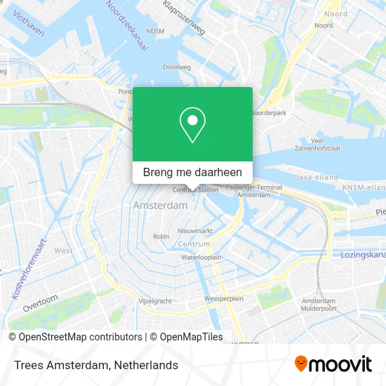 Trees Amsterdam kaart