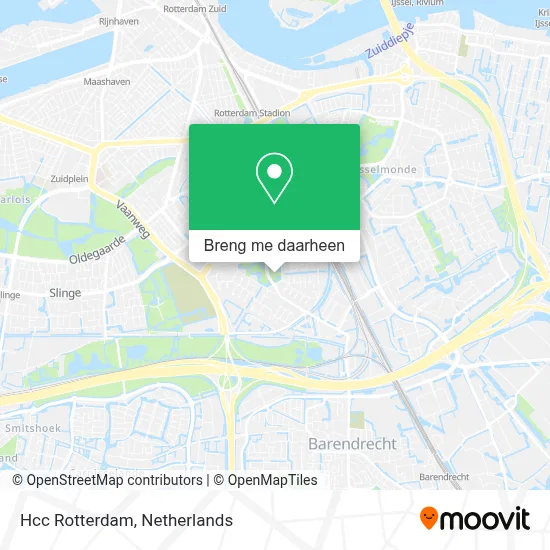 Hcc Rotterdam kaart
