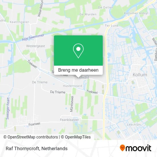 Raf Thornycroft kaart