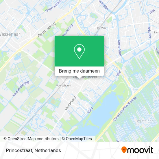 Princestraat kaart