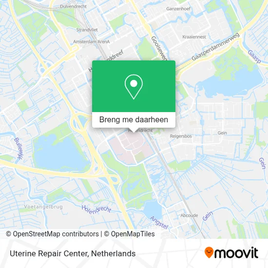 Uterine Repair Center kaart