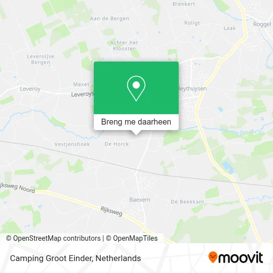 Camping Groot Einder kaart