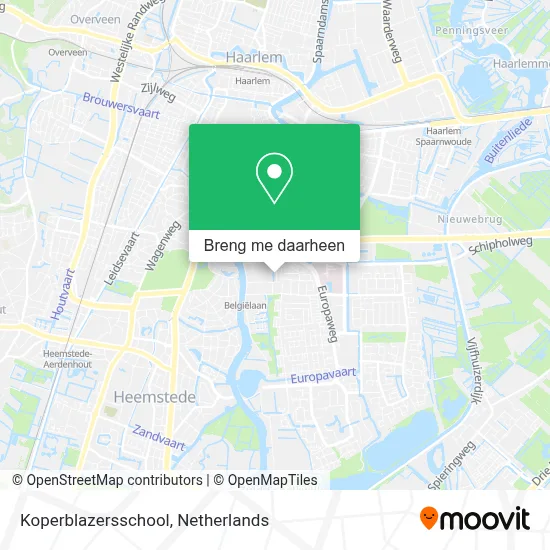 Koperblazersschool kaart