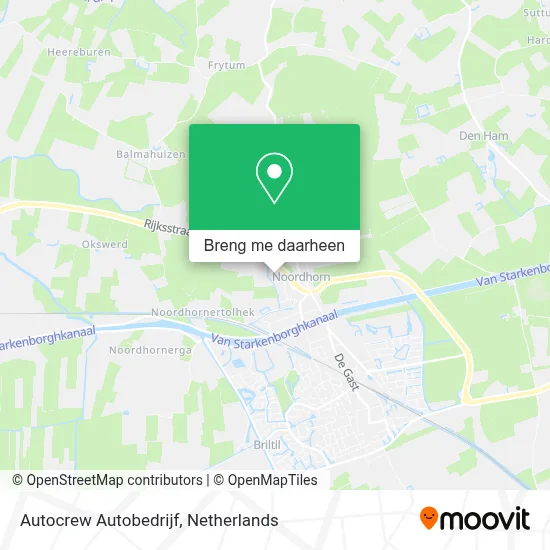 Autocrew Autobedrijf kaart