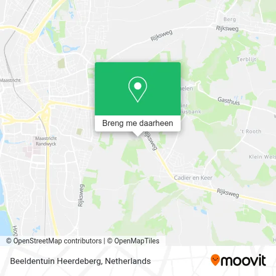 Beeldentuin Heerdeberg kaart